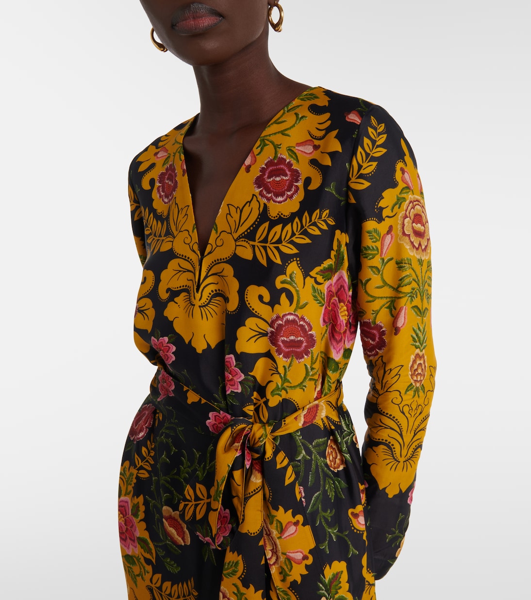 Arabesque Floral Black maxi dress | Farm Rio