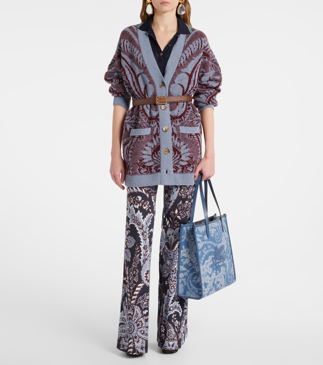 Cabas Love Trotter Medium en jean | Etro