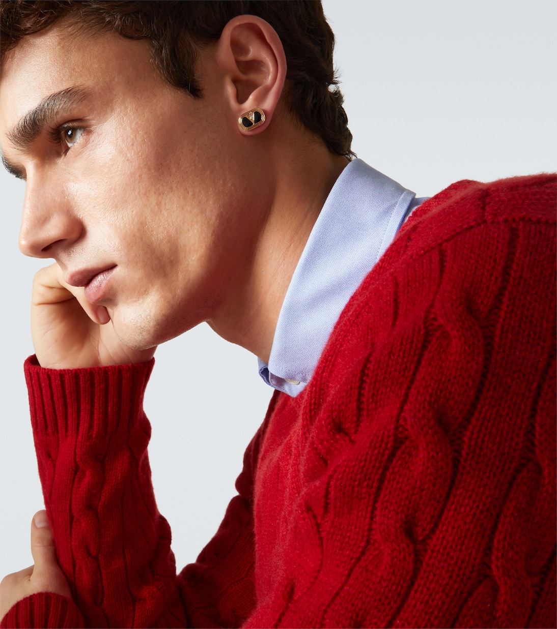 Boucles d'oreilles VGold à ornements | Valentino Garavani