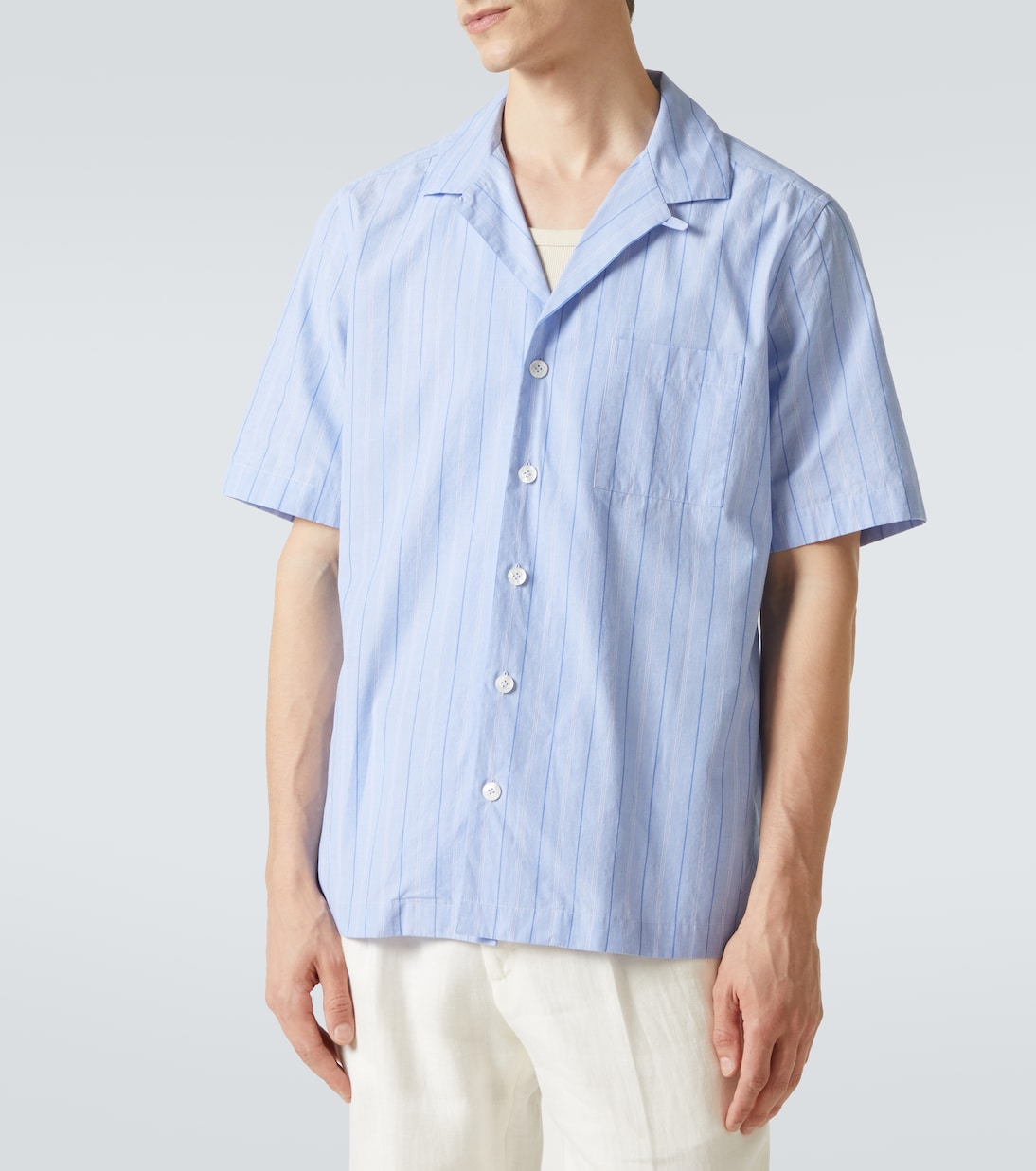 Camicia in popeline di cotone a righe | Lardini