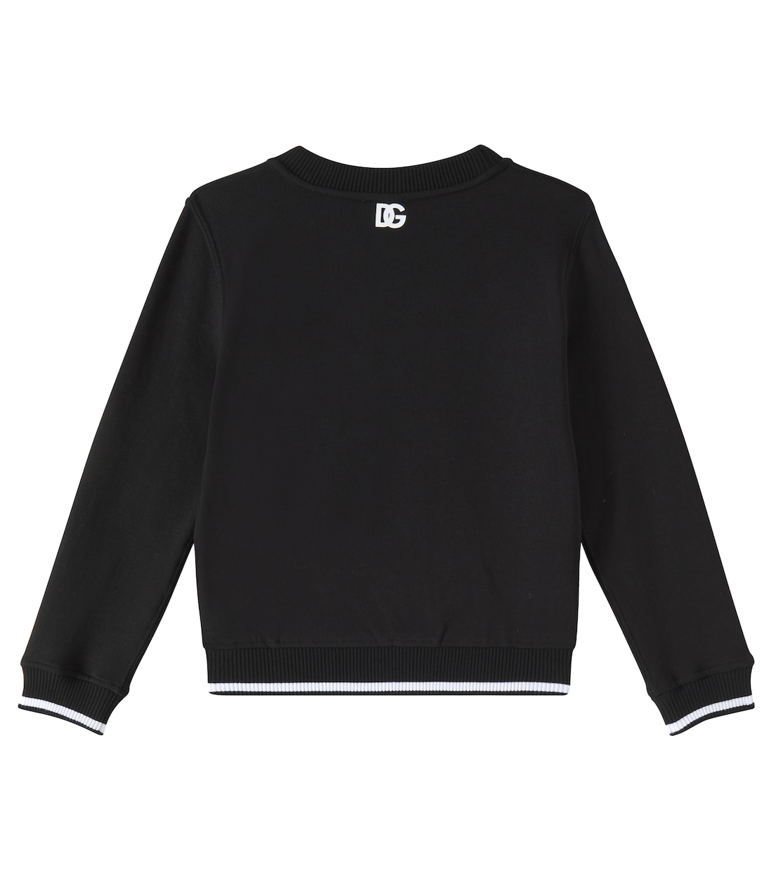 Felpa in jersey di cotone con logo | Dolce&Gabbana Kids