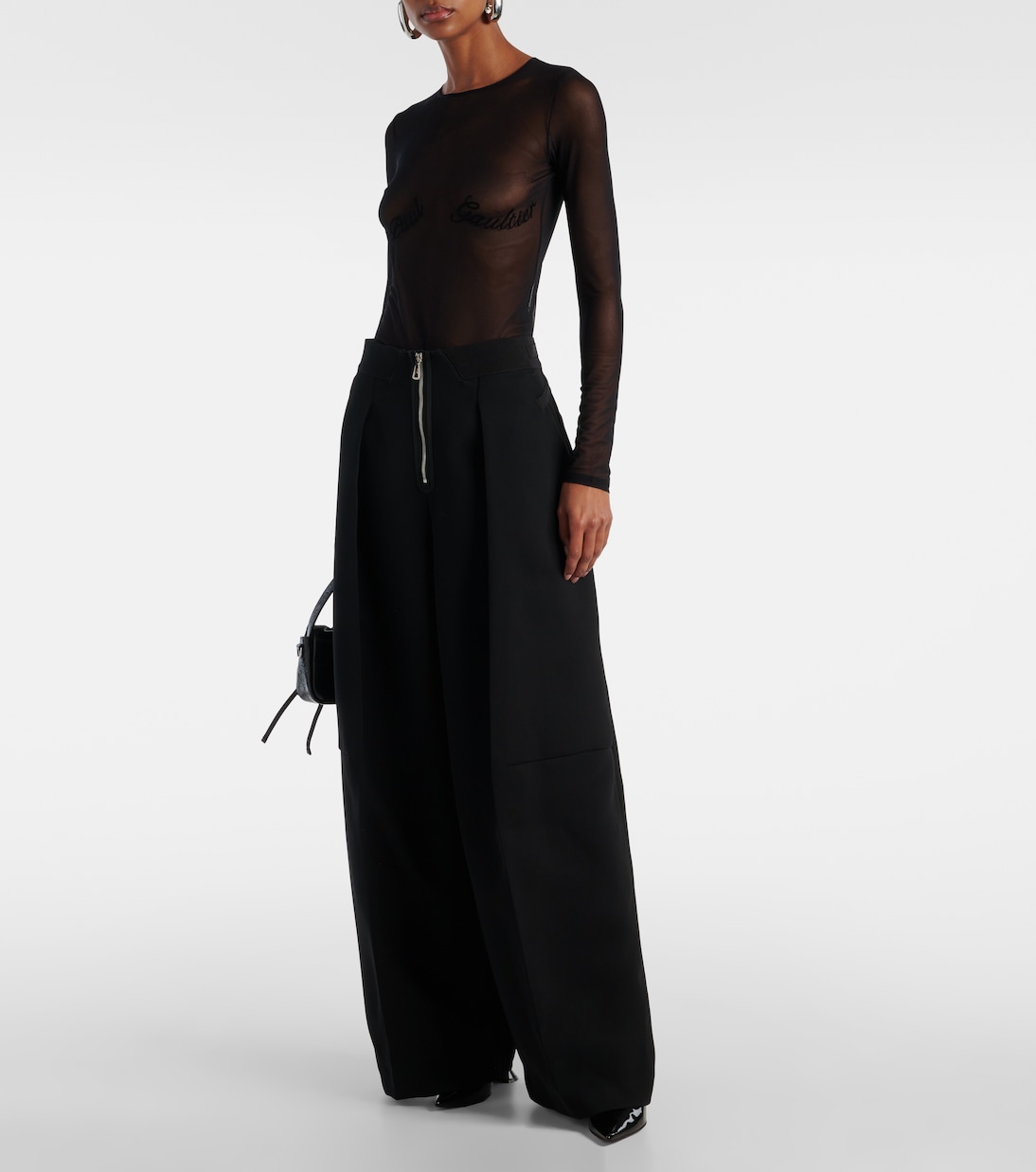 Top in mesh trasparente | Jean Paul Gaultier