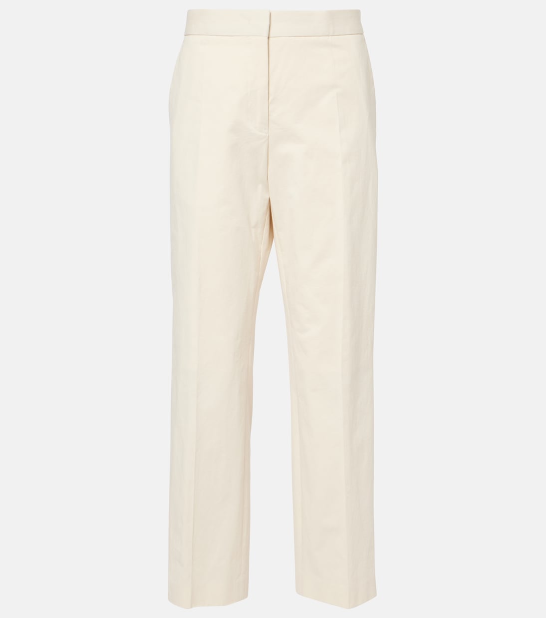 Pantaloni regular cropped in cotone | Jil Sander