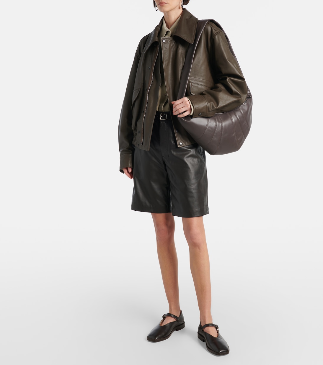 Borsa a spalla Croissant Medium in pelle | Lemaire