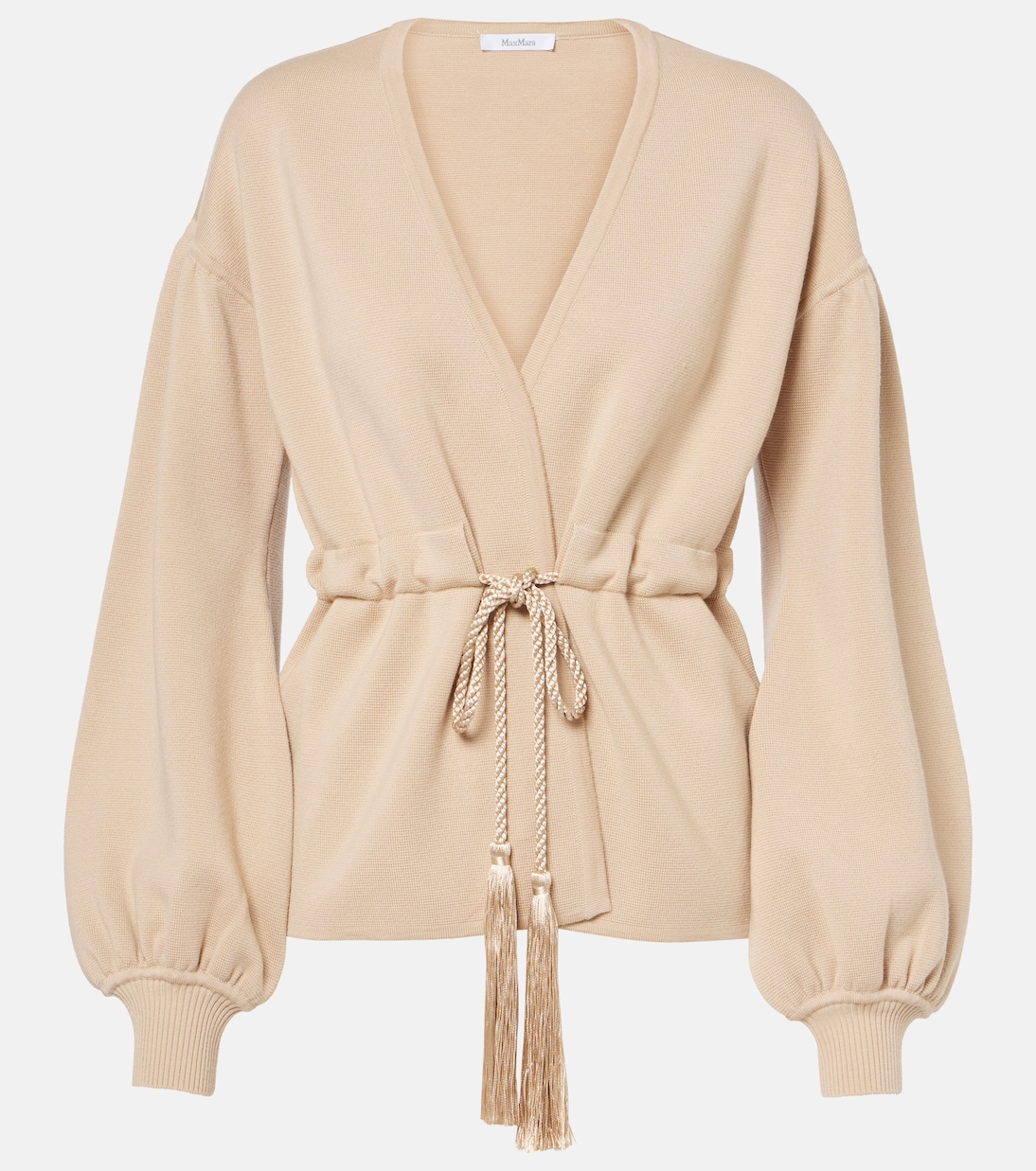 Tiberio belted virgin wool cardigan | Max Mara