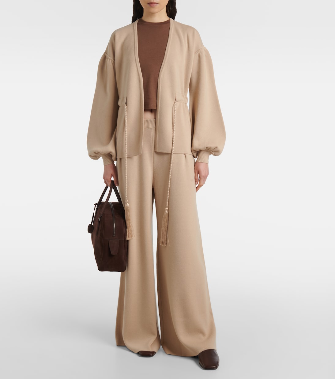 Tiberio belted virgin wool cardigan | Max Mara
