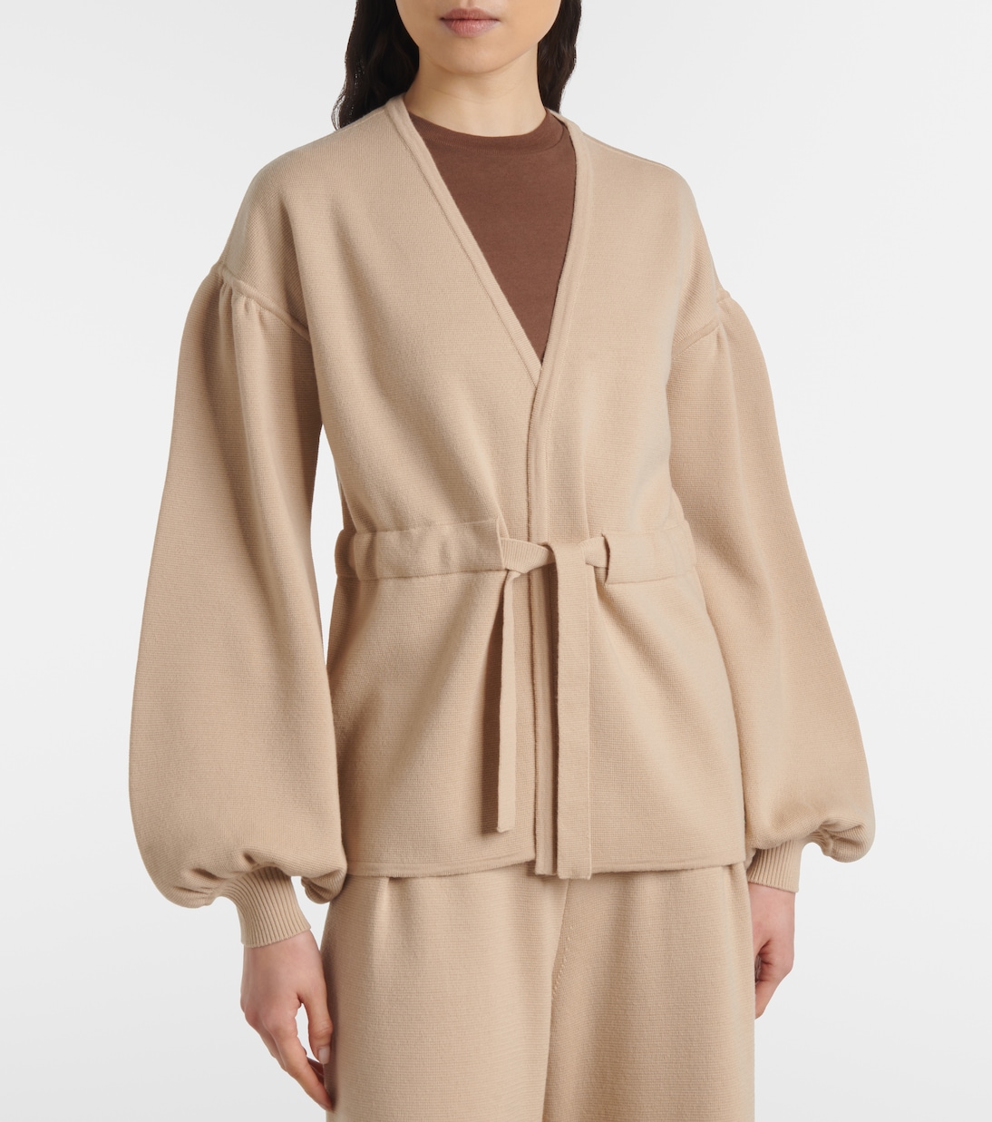 Tiberio belted virgin wool cardigan | Max Mara