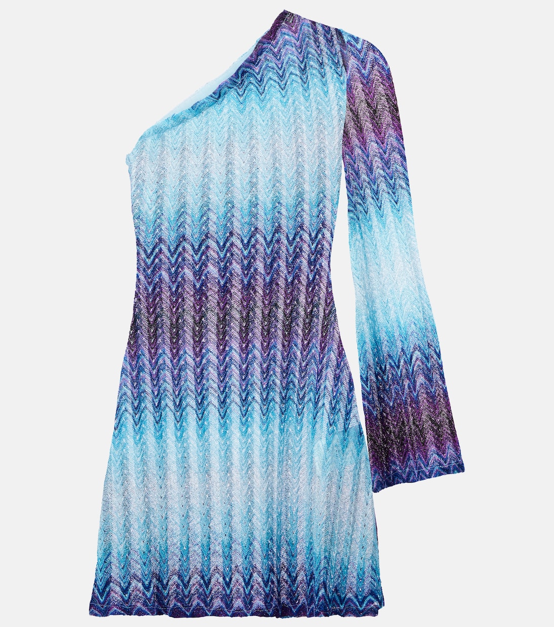单肩金属丝沙滩罩衫 | Missoni