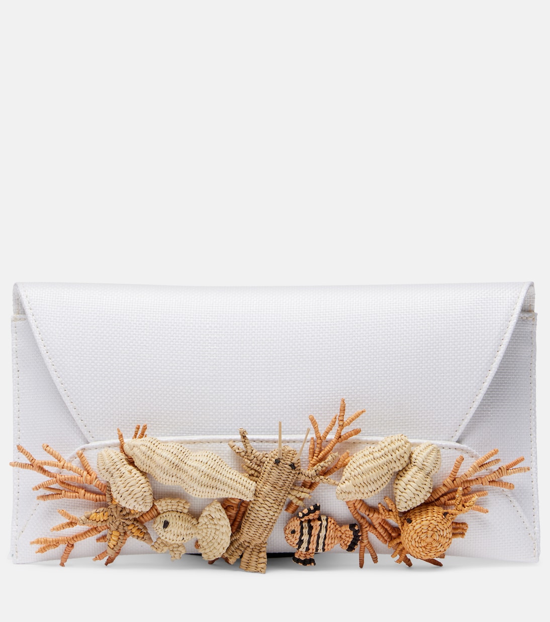 Marea raffia-effect clutch | Aquazzura