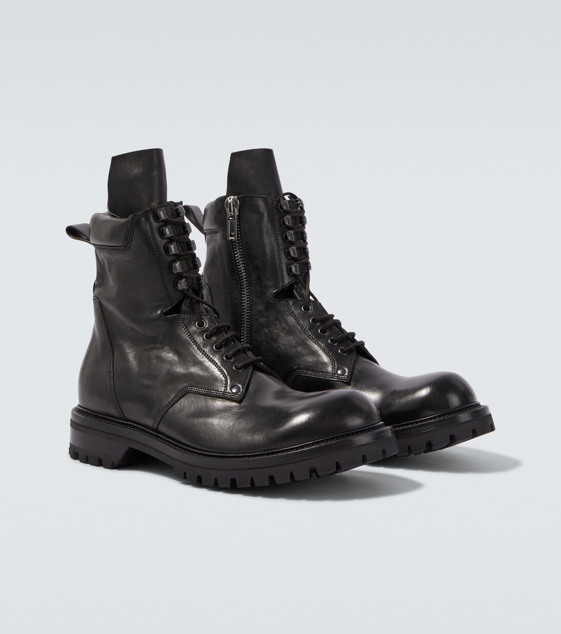 皮革战地靴 | Rick Owens