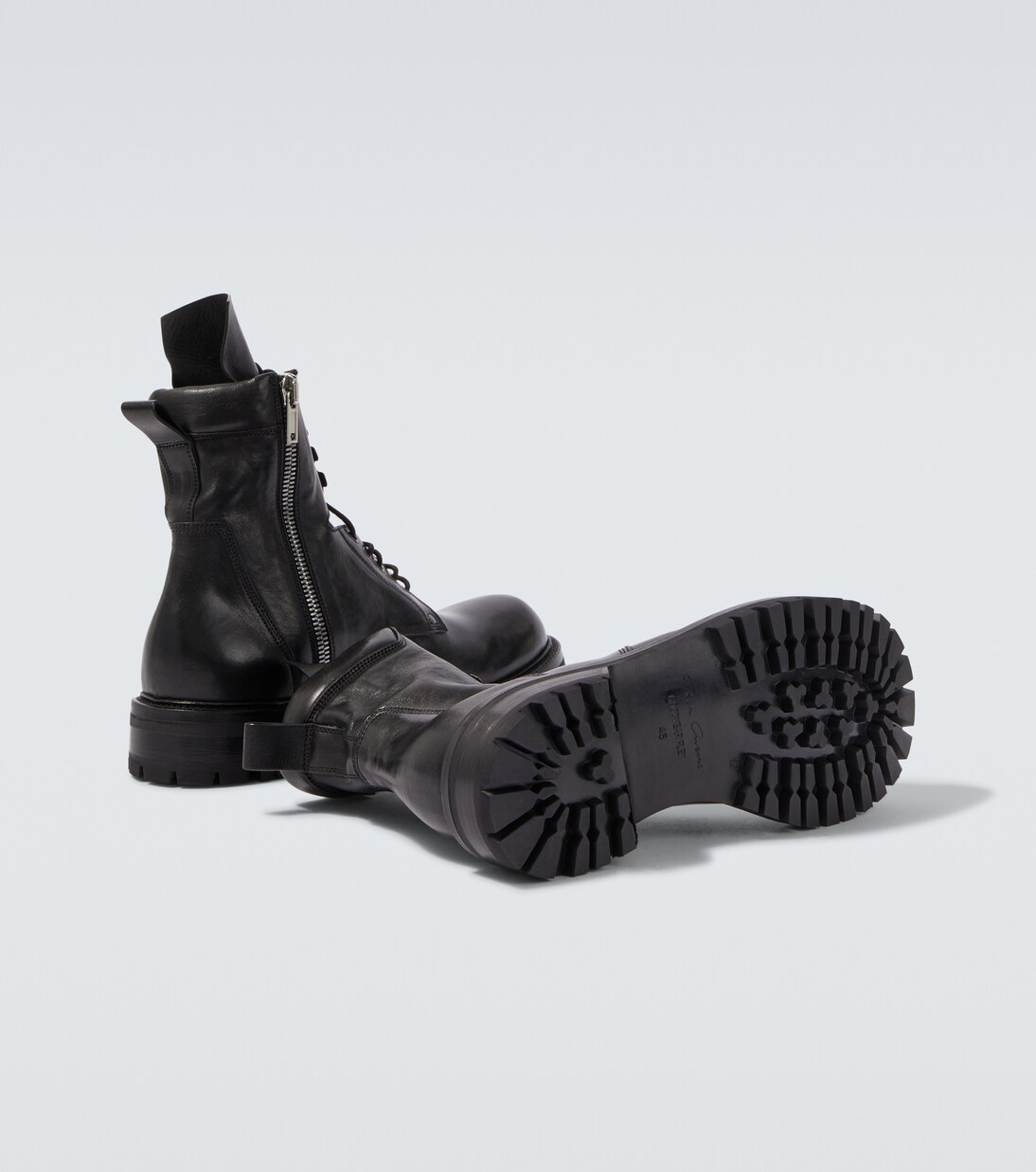 皮革战地靴 | Rick Owens