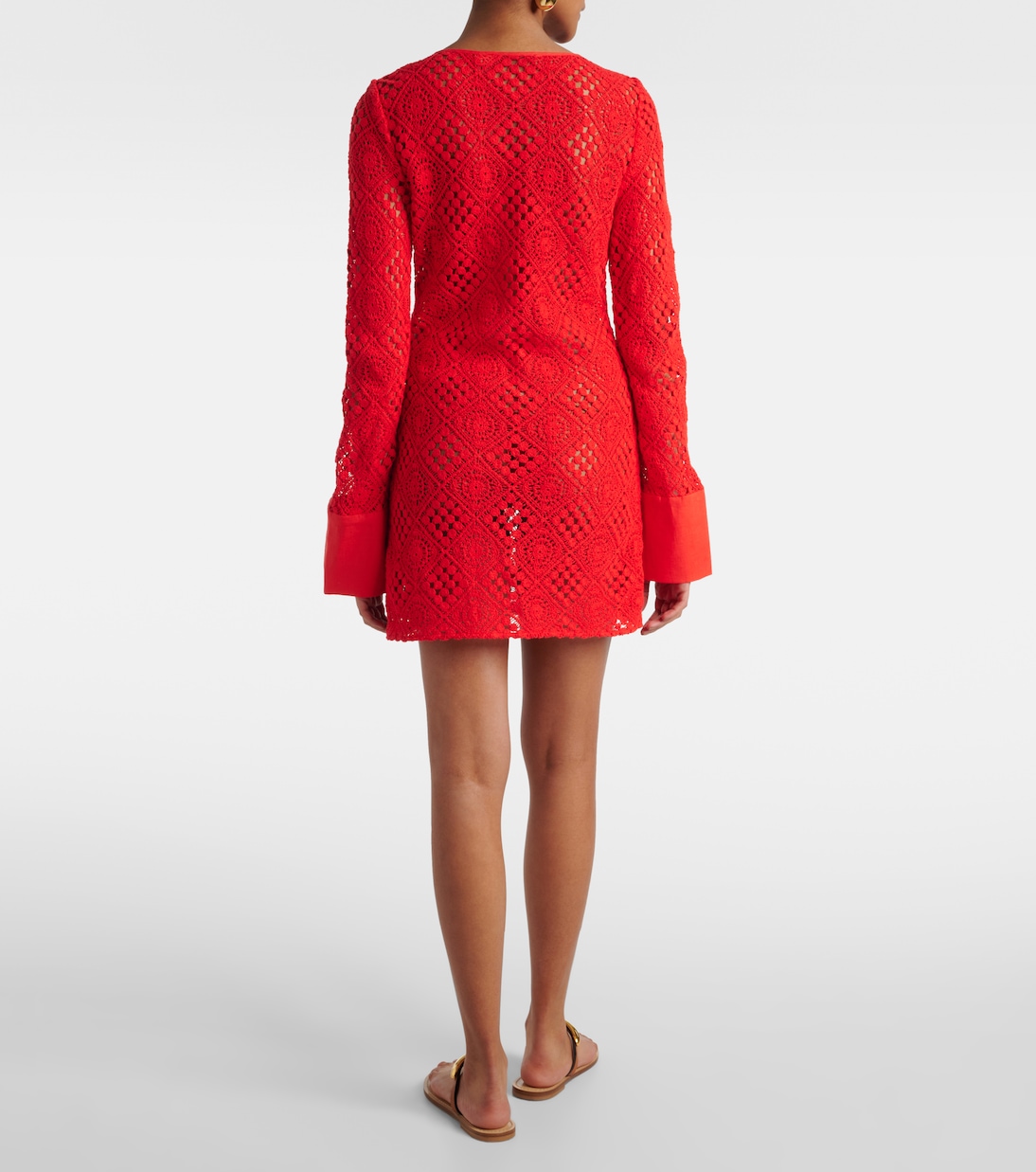 Minikleid Rayure aus Häkelstrick | SIR