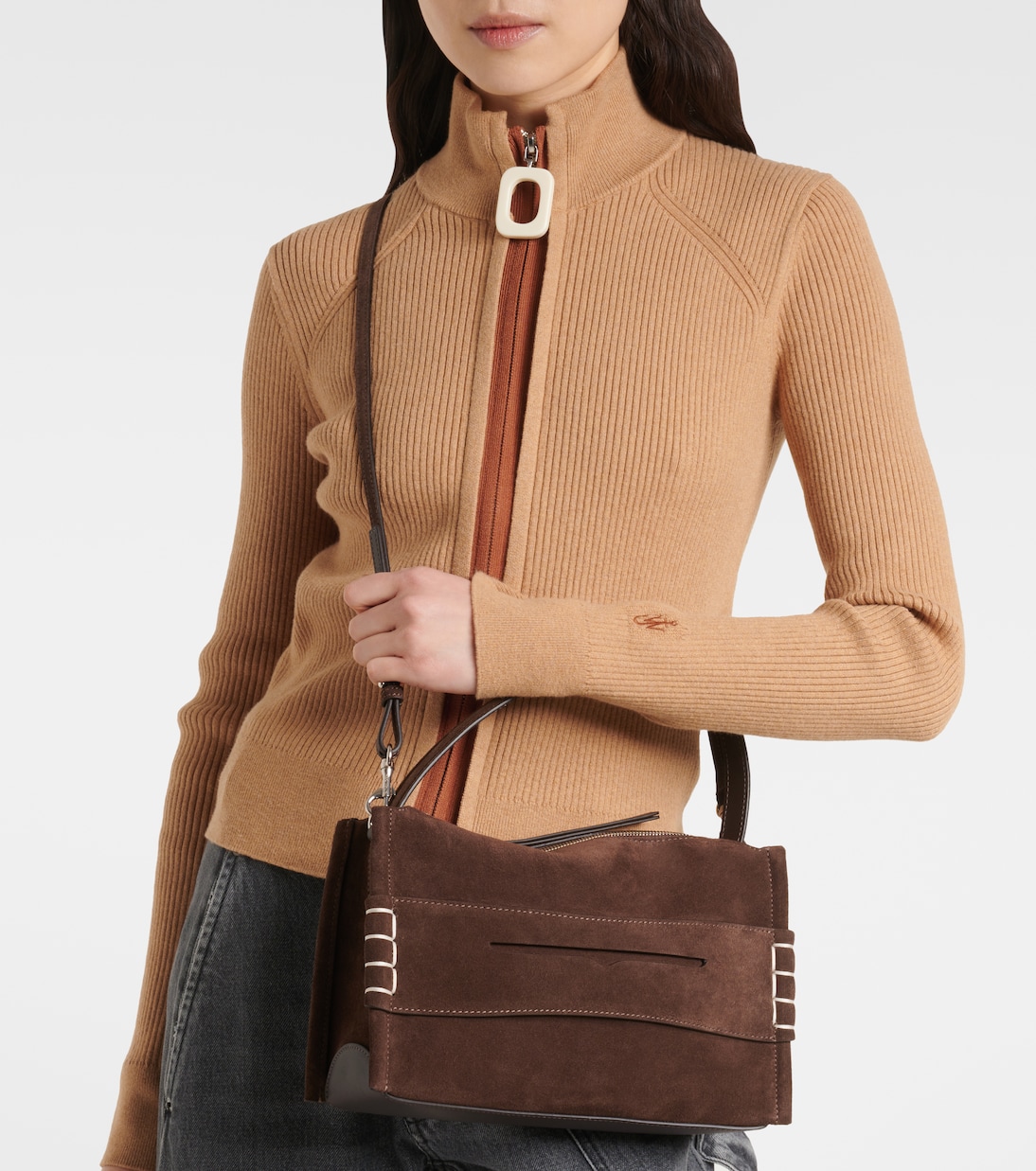 Sac Loafer Small en daim | JW Anderson