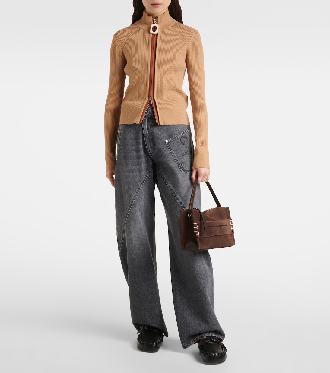 Sac Loafer Small en daim | JW Anderson