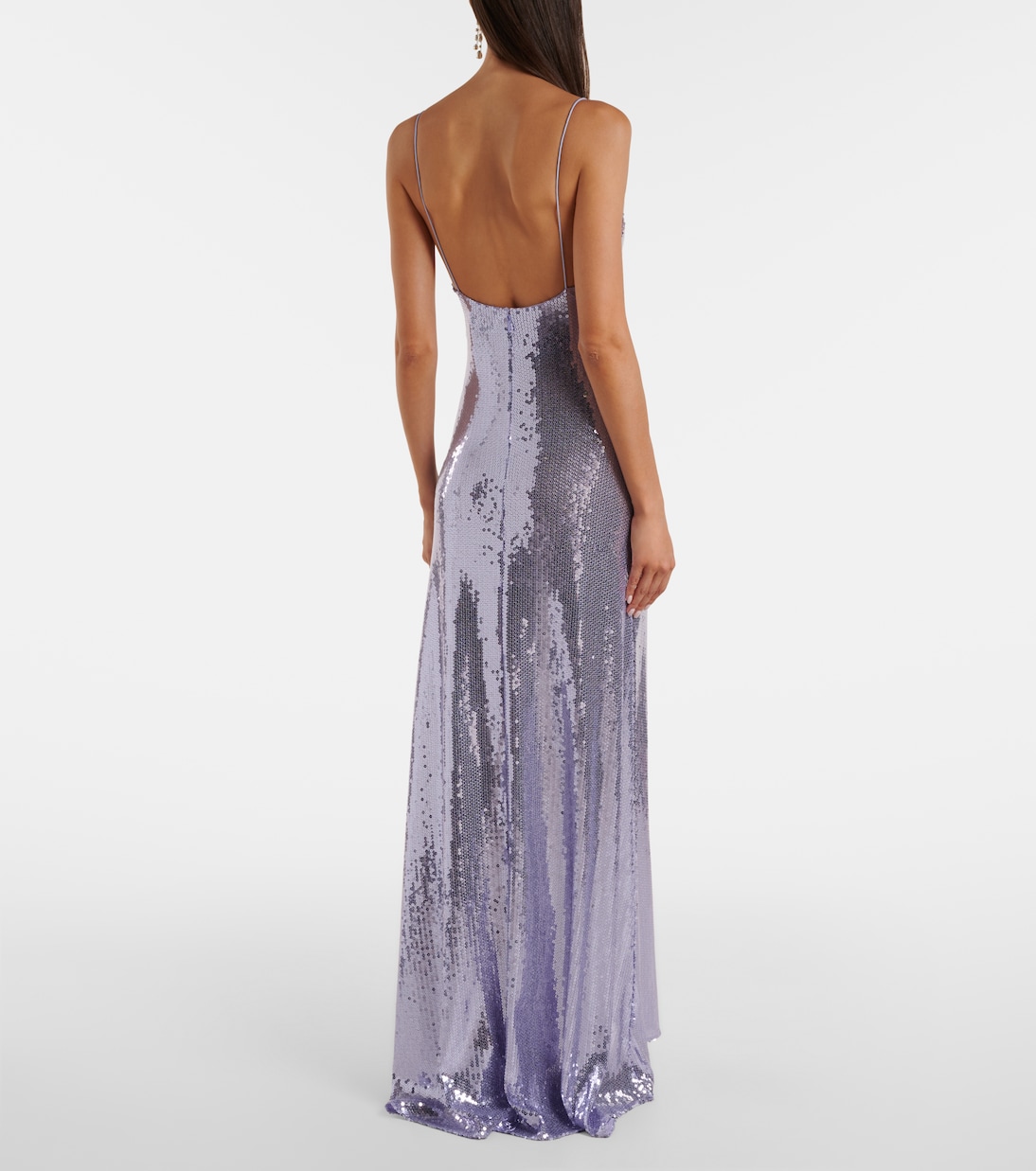 Sequined open-back gown | Alex Perry