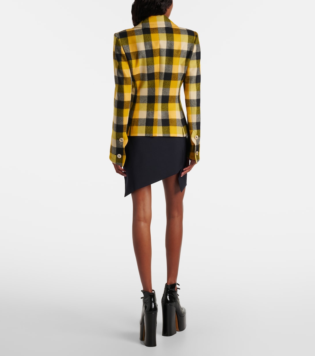 Blazer Georgia en laine vierge à carreaux | Vivienne Westwood