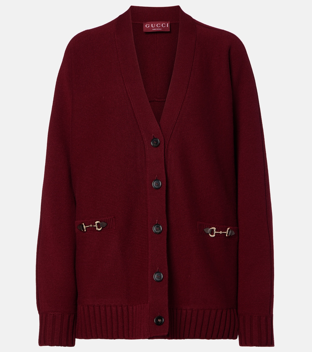 Cárdigan de lana y cachemir con Horsebit  | Gucci