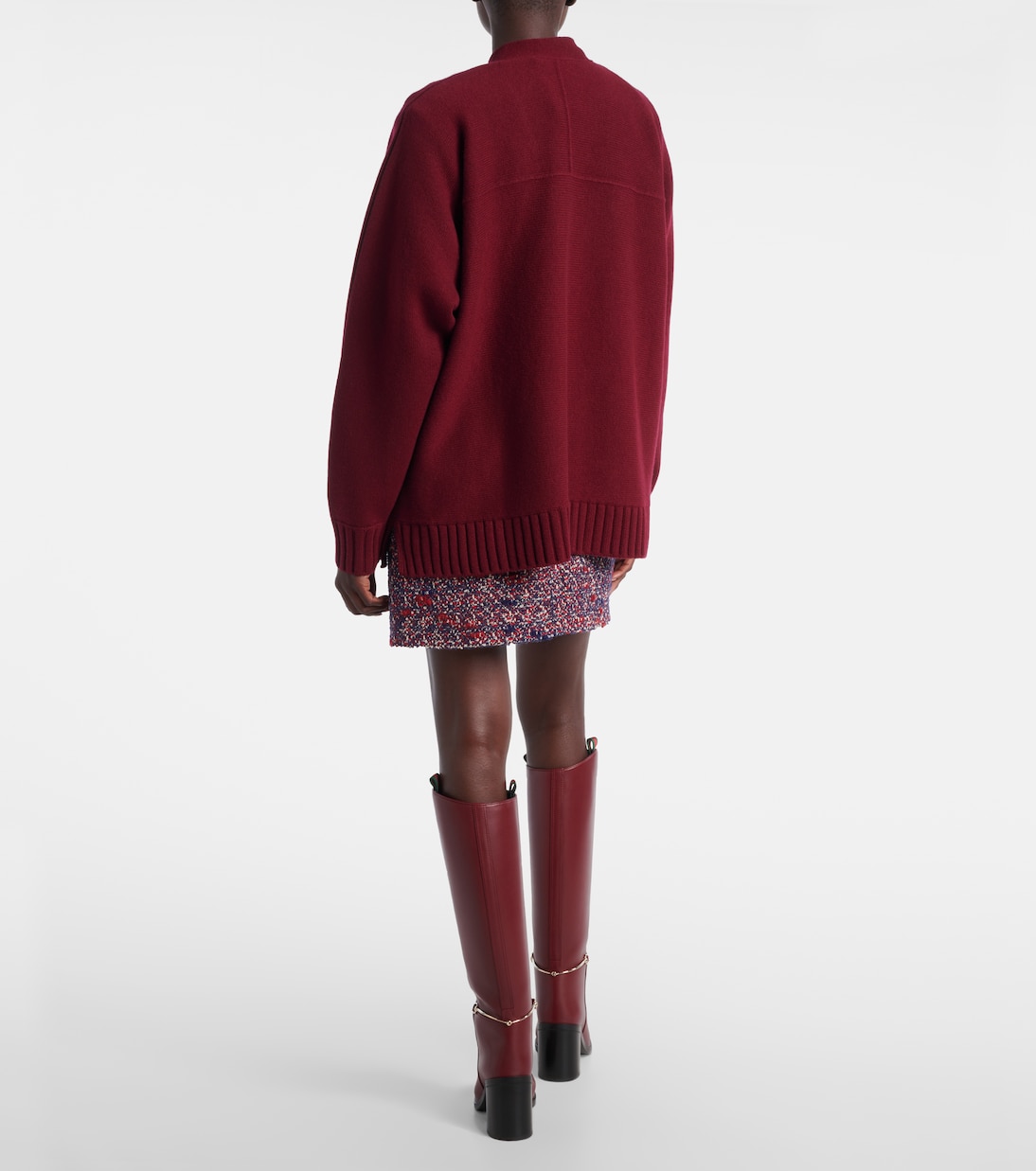 Cárdigan de lana y cachemir con Horsebit  | Gucci
