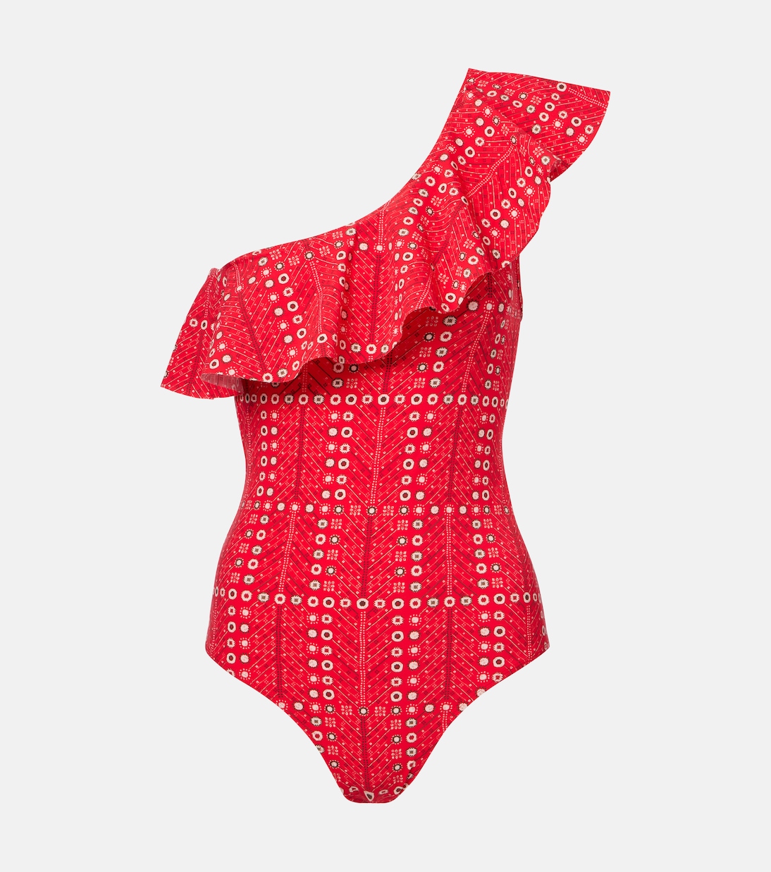 Sicilya ruffled printed swimsuit | Marant Etoile