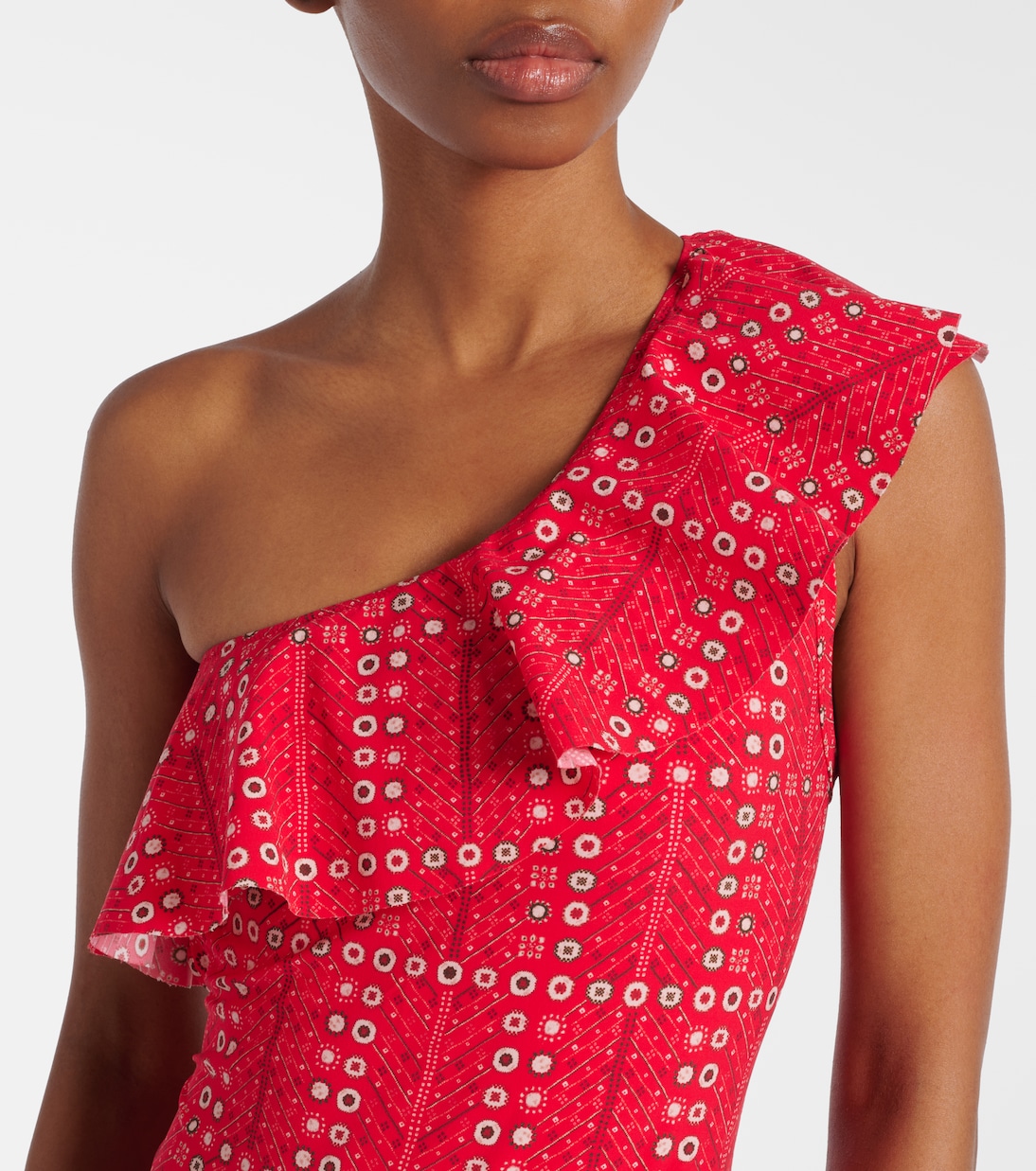 Sicilya ruffled printed swimsuit | Marant Etoile