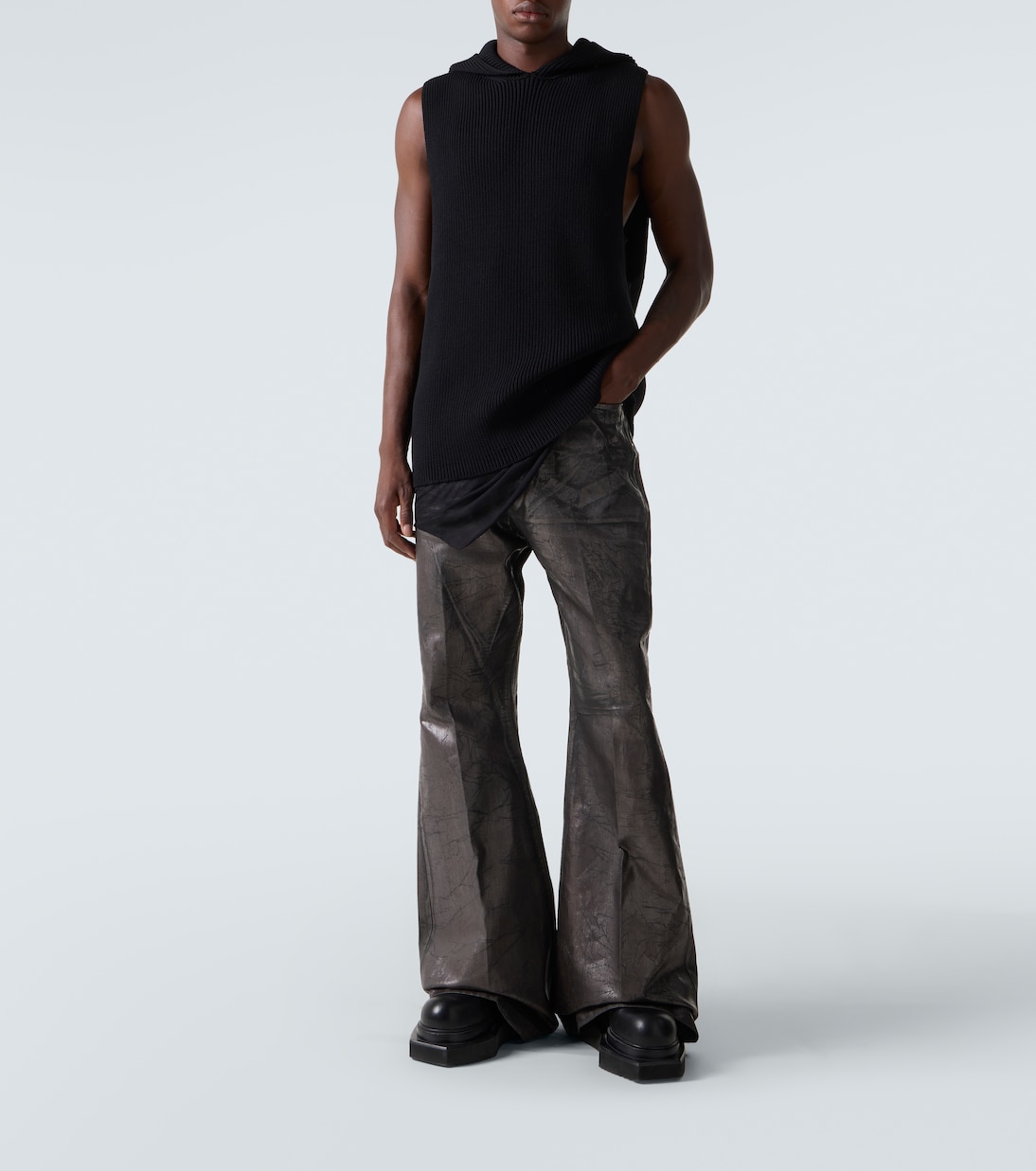 Ribbed-knit virgin wool sweater vest | Rick Owens