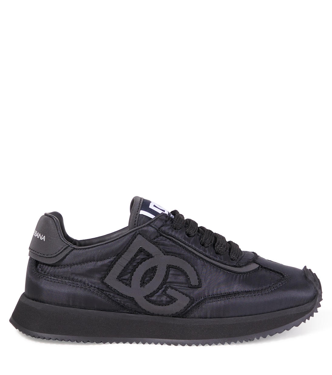 DG leather-trimmed snekaers | Dolce&Gabbana Kids