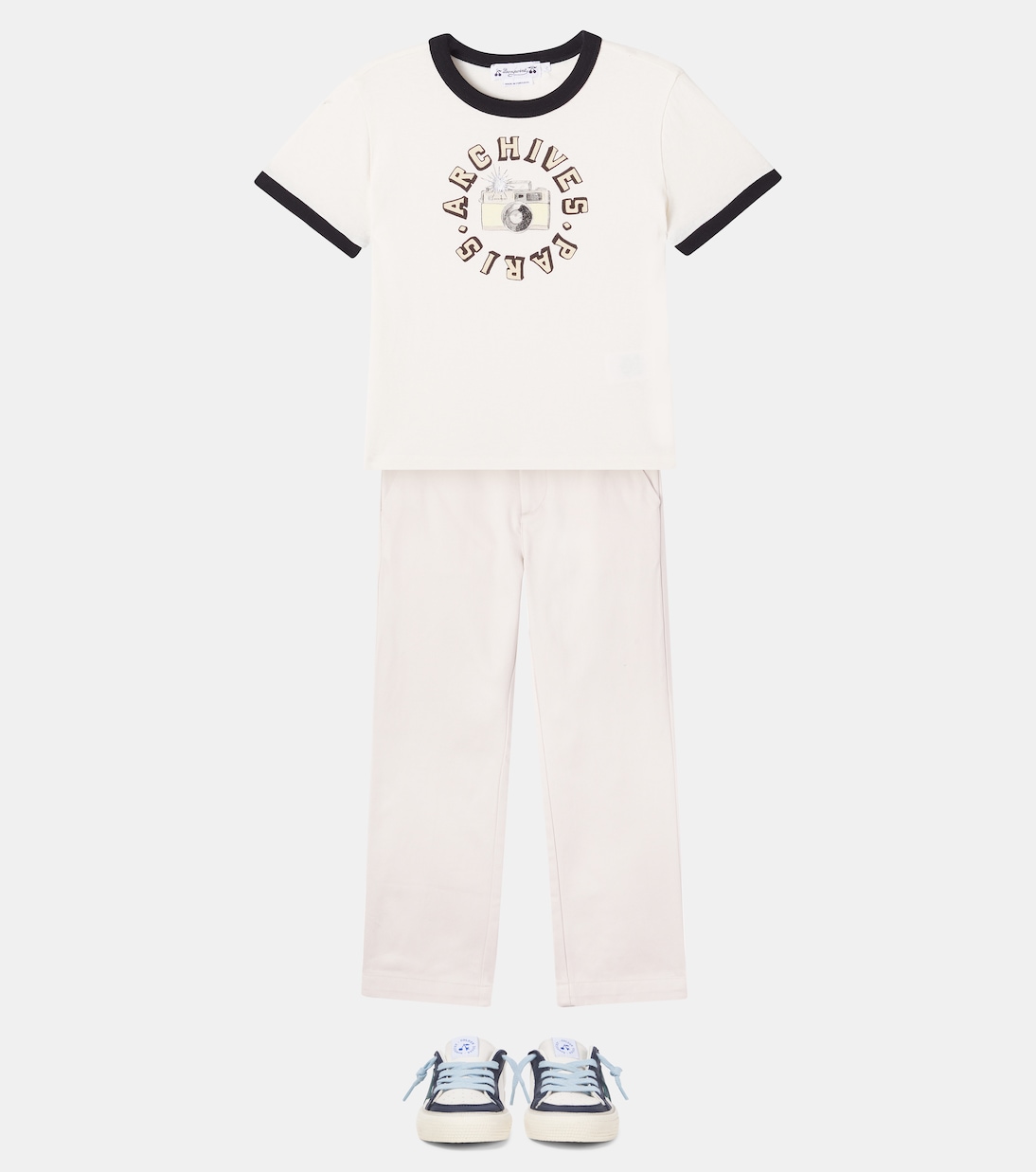T-shirt Akiva en coton imprimé | Bonpoint