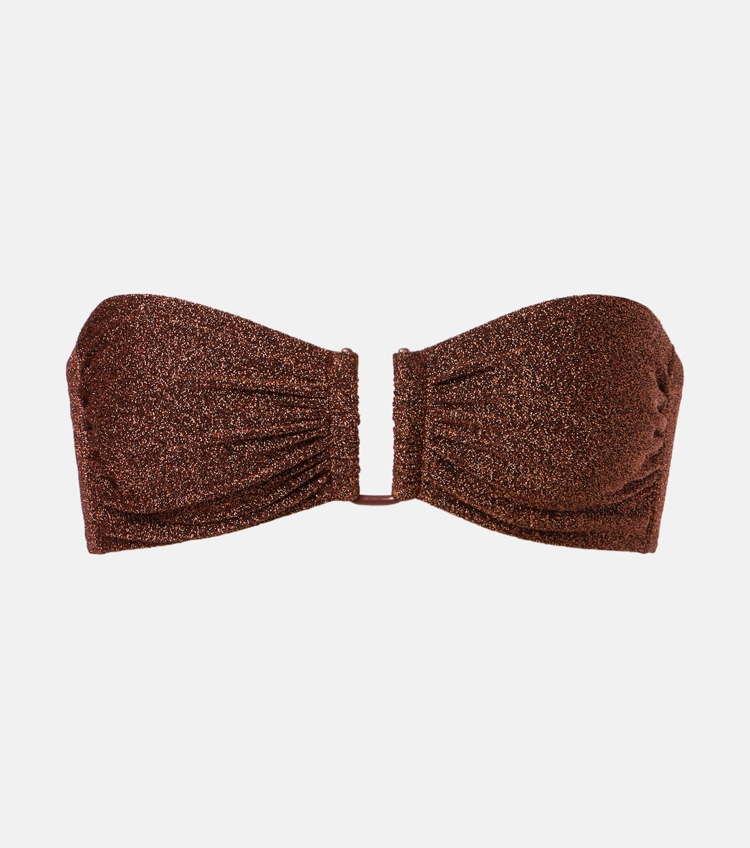 Flamboyant lurex® bandeau bikini top | Eres