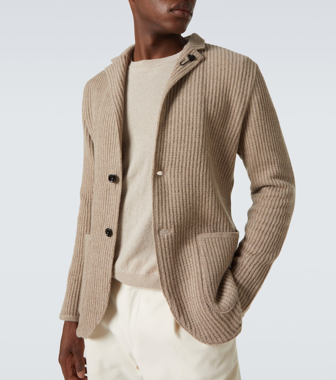 Knitted cashmere blazer | Lardini