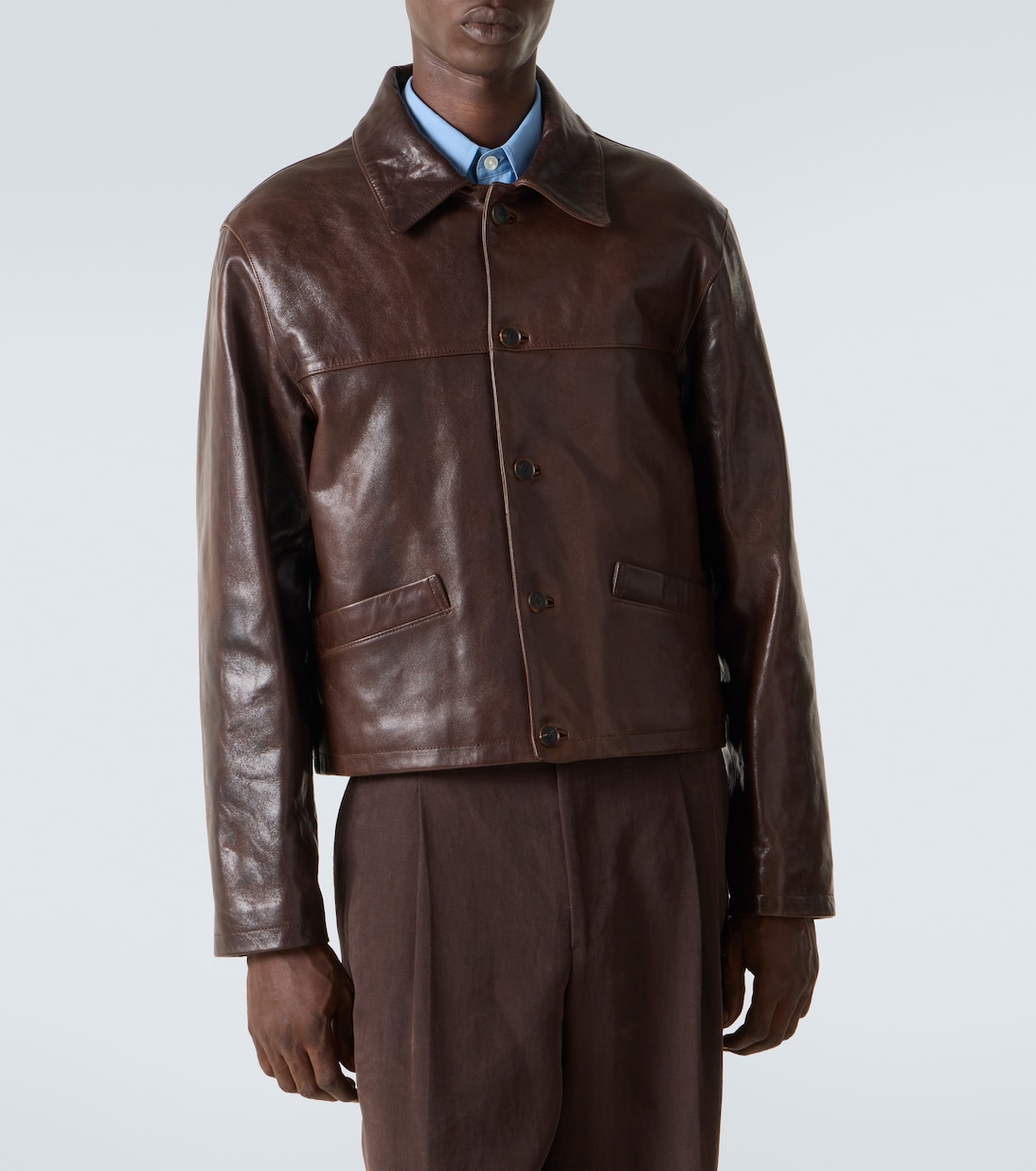 Leather jacket | Auralee