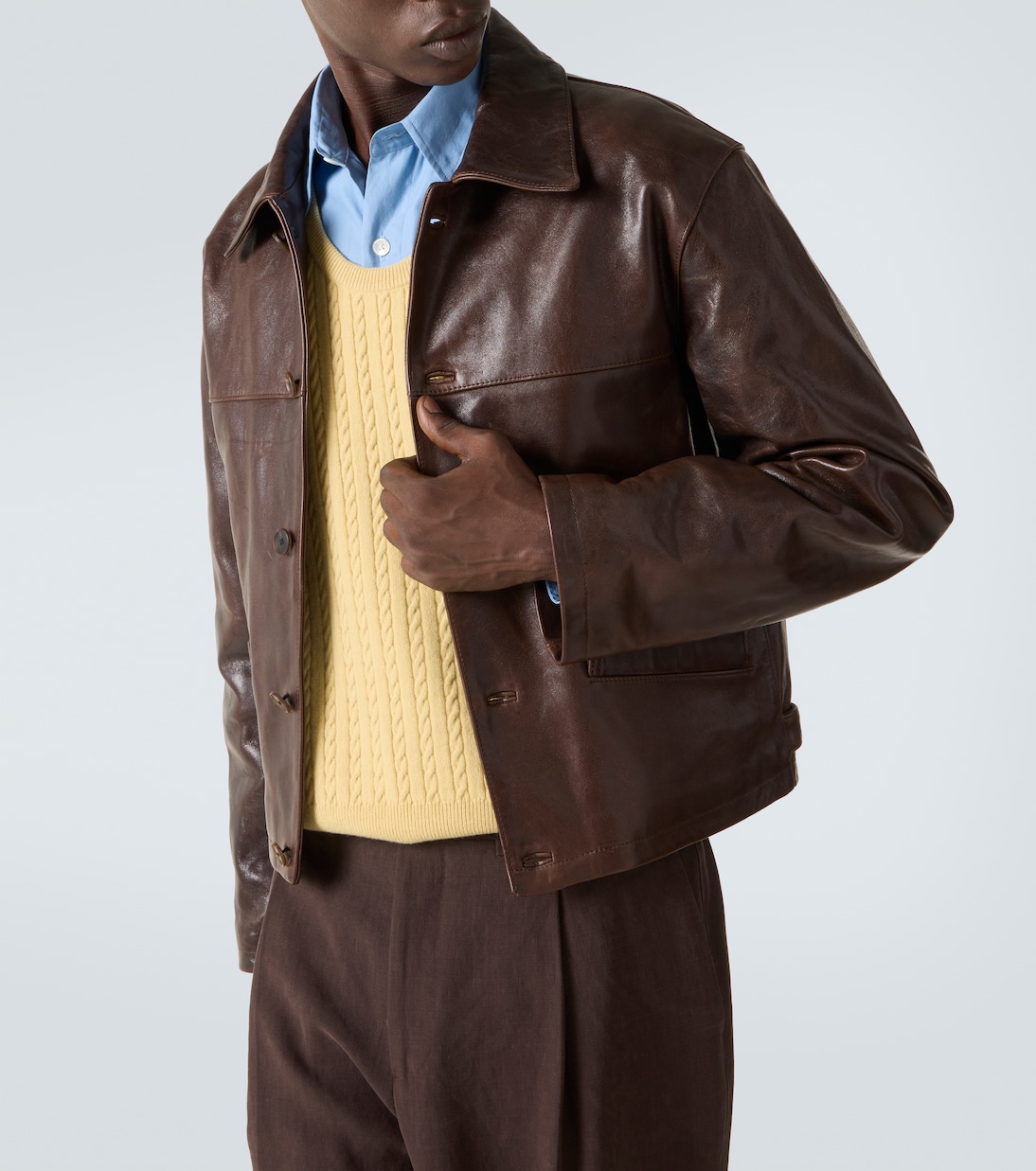 Leather jacket | Auralee