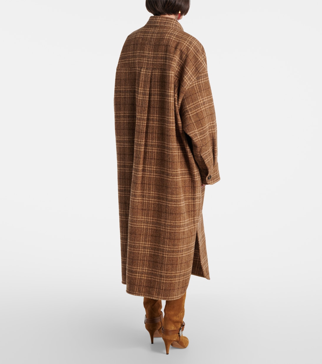 Gislene checked virgin wool coat | Marant Etoile