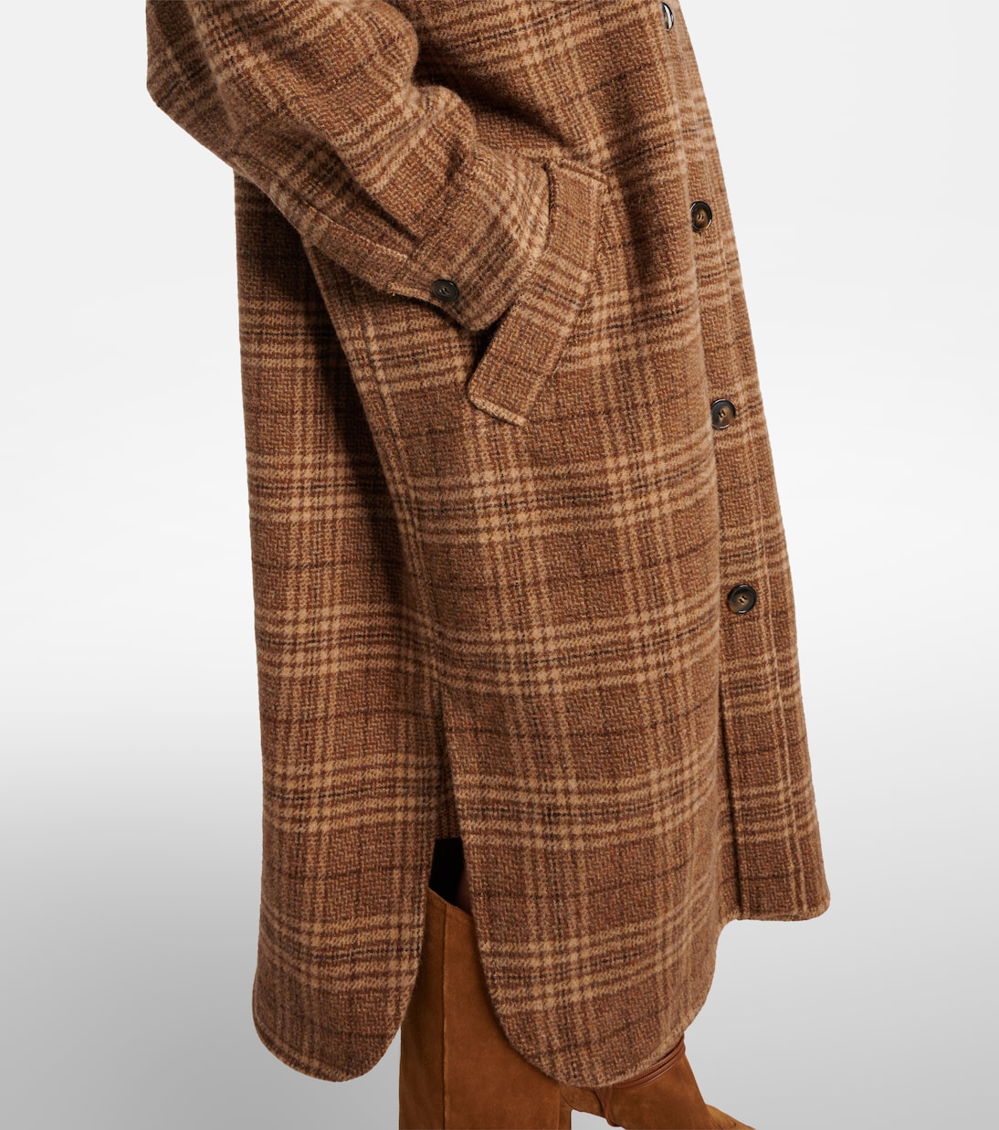 Gislene checked virgin wool coat | Marant Etoile