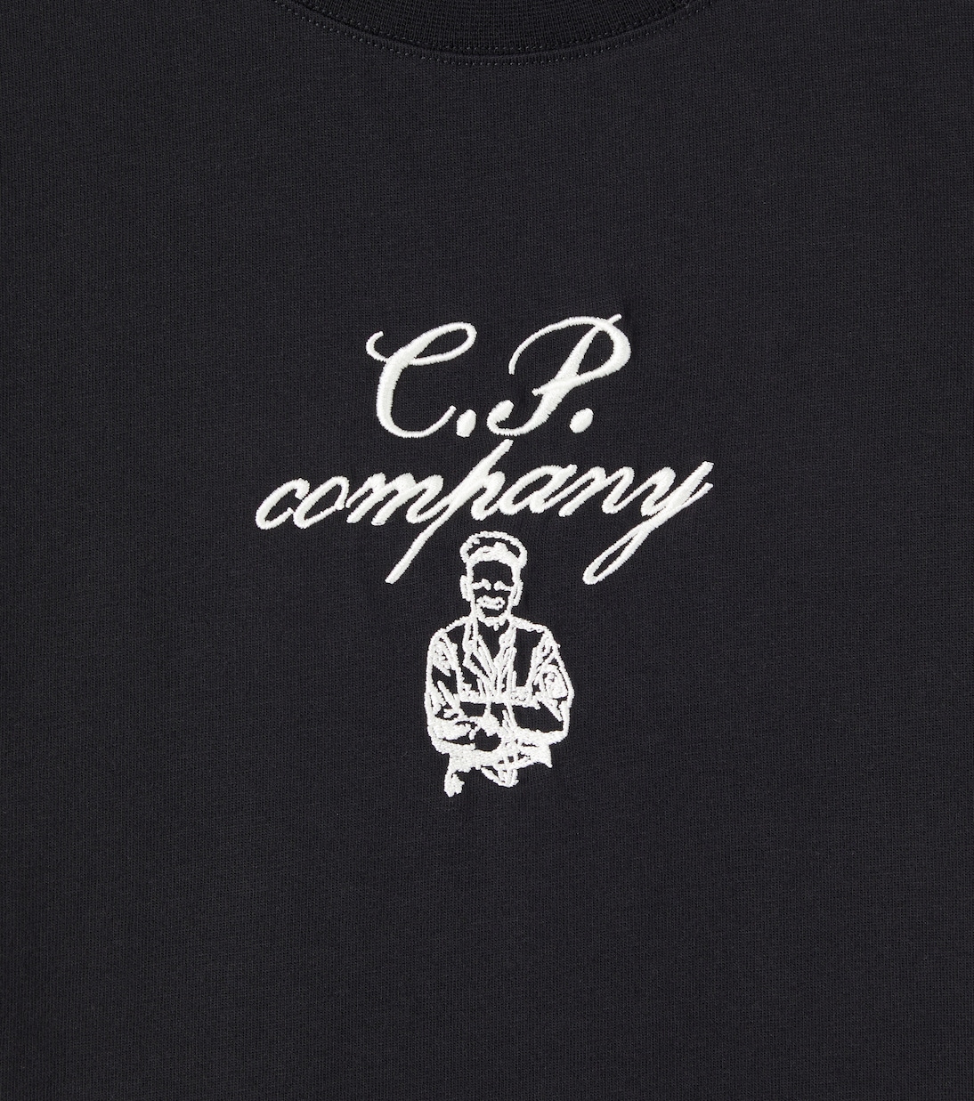 Logo embroidered cotton jersey T-shirt | C.P. Company Kids