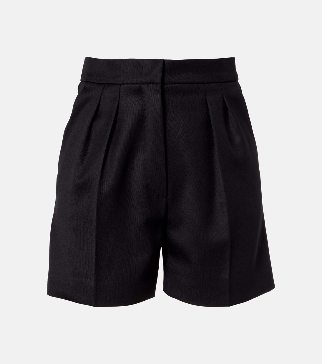 High-Rise Shorts Ozieri aus Schurwolle | Max Mara