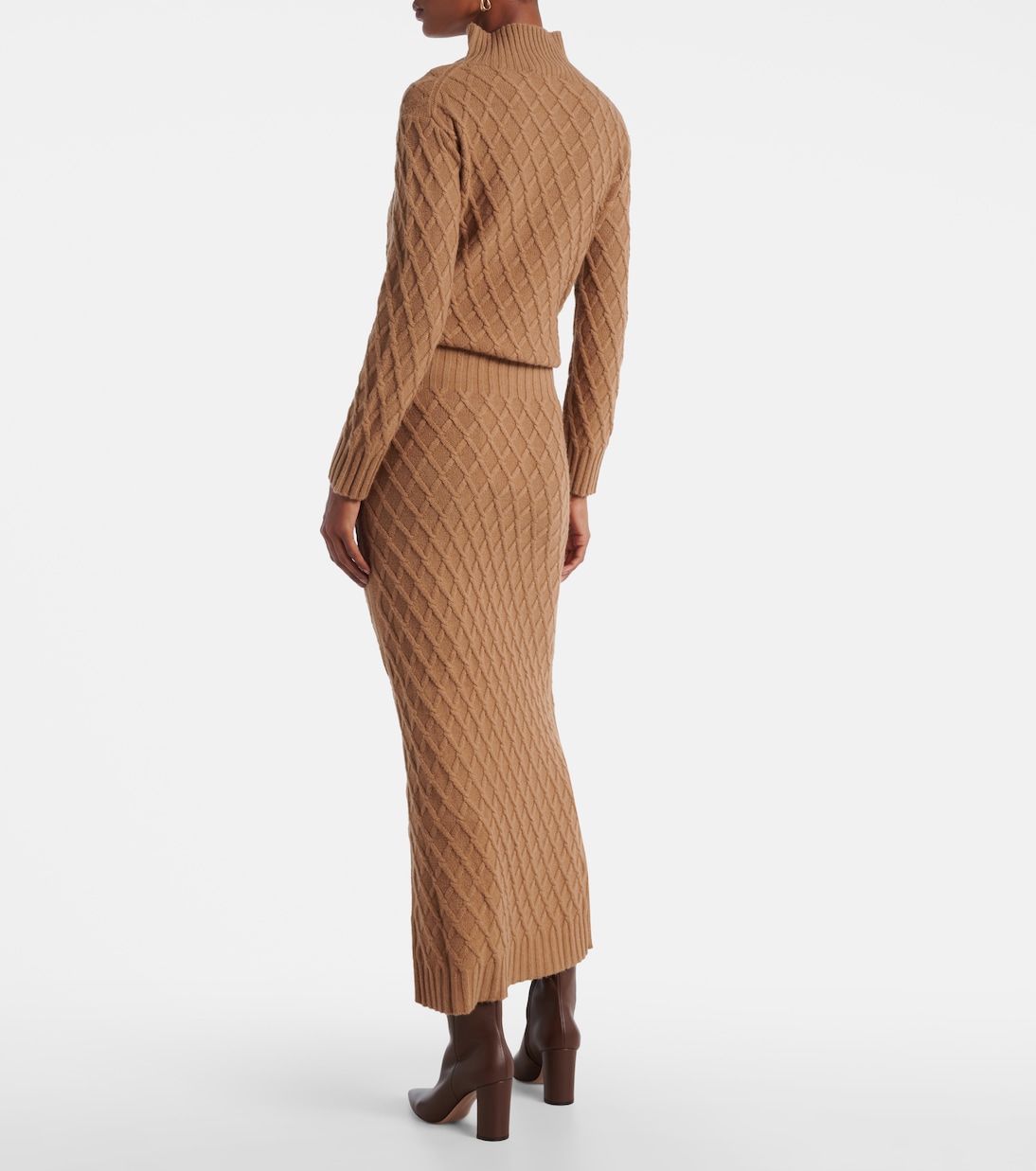 Po knitted camel hair maxi skirt | Max Mara