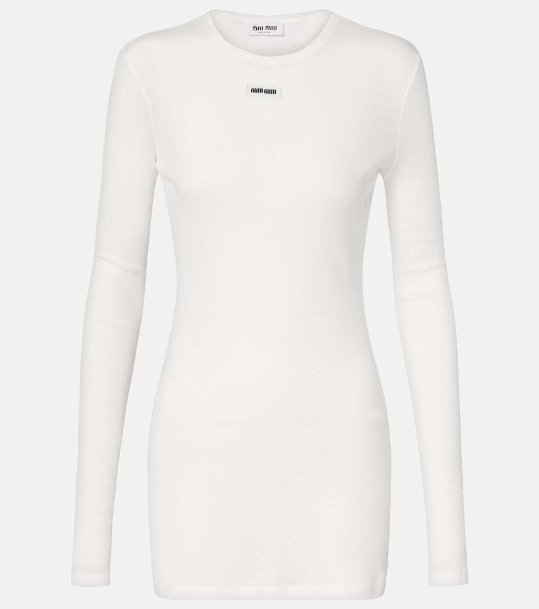 Minikleid aus Baumwoll-Jersey | Miu Miu