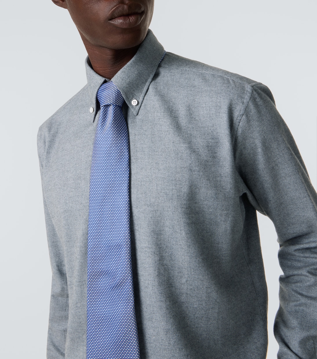 قميص من القطن الفلانيل | Charvet