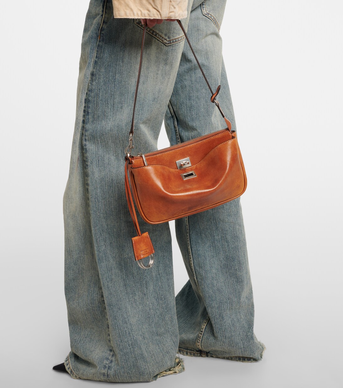 Rodeo leather shoulder bag | Balenciaga