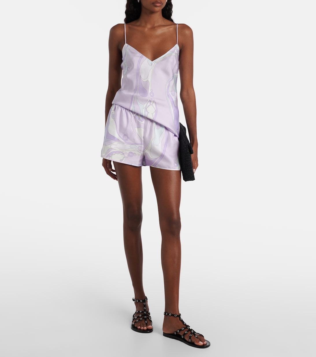 Orchidee silk satin camisole | Pucci