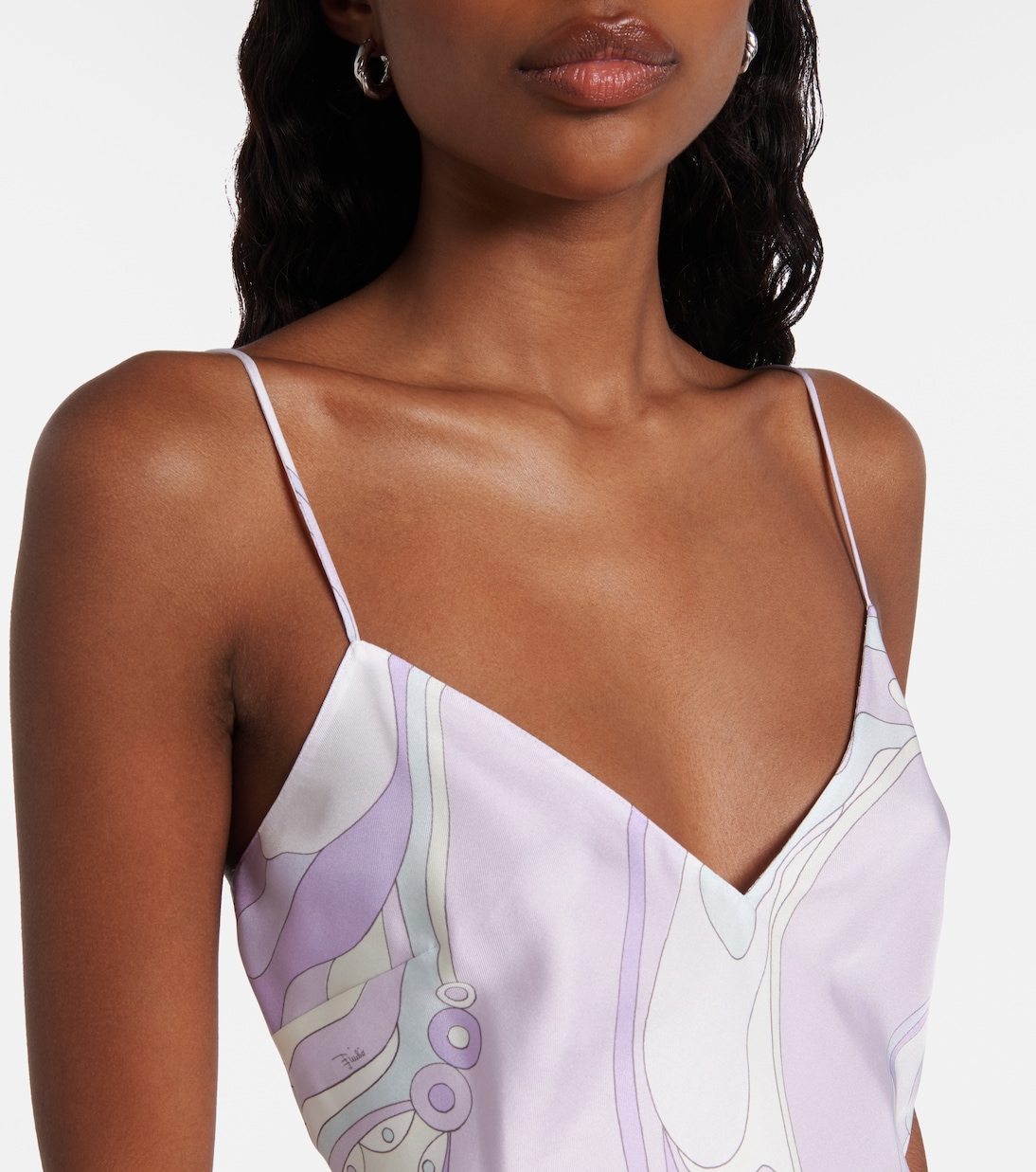 Orchidee silk satin camisole | Pucci