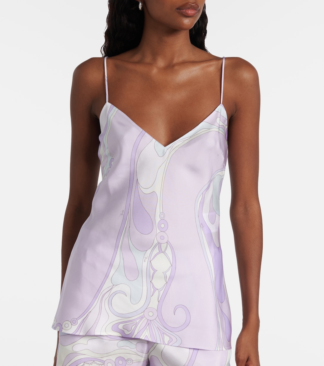 Orchidee silk satin camisole | Pucci