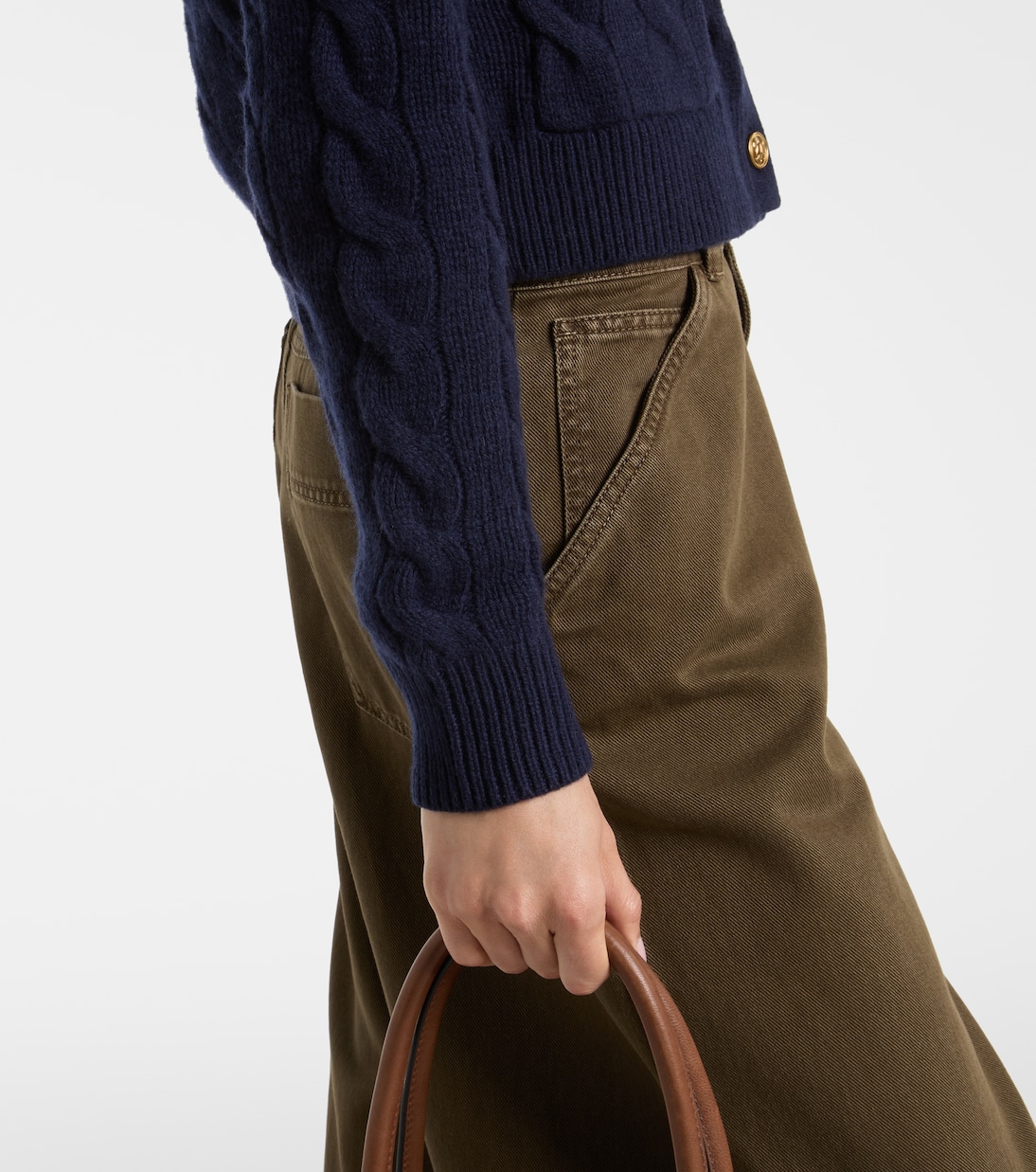 Cable-knit wool and cashmere cardigan  | Polo Ralph Lauren