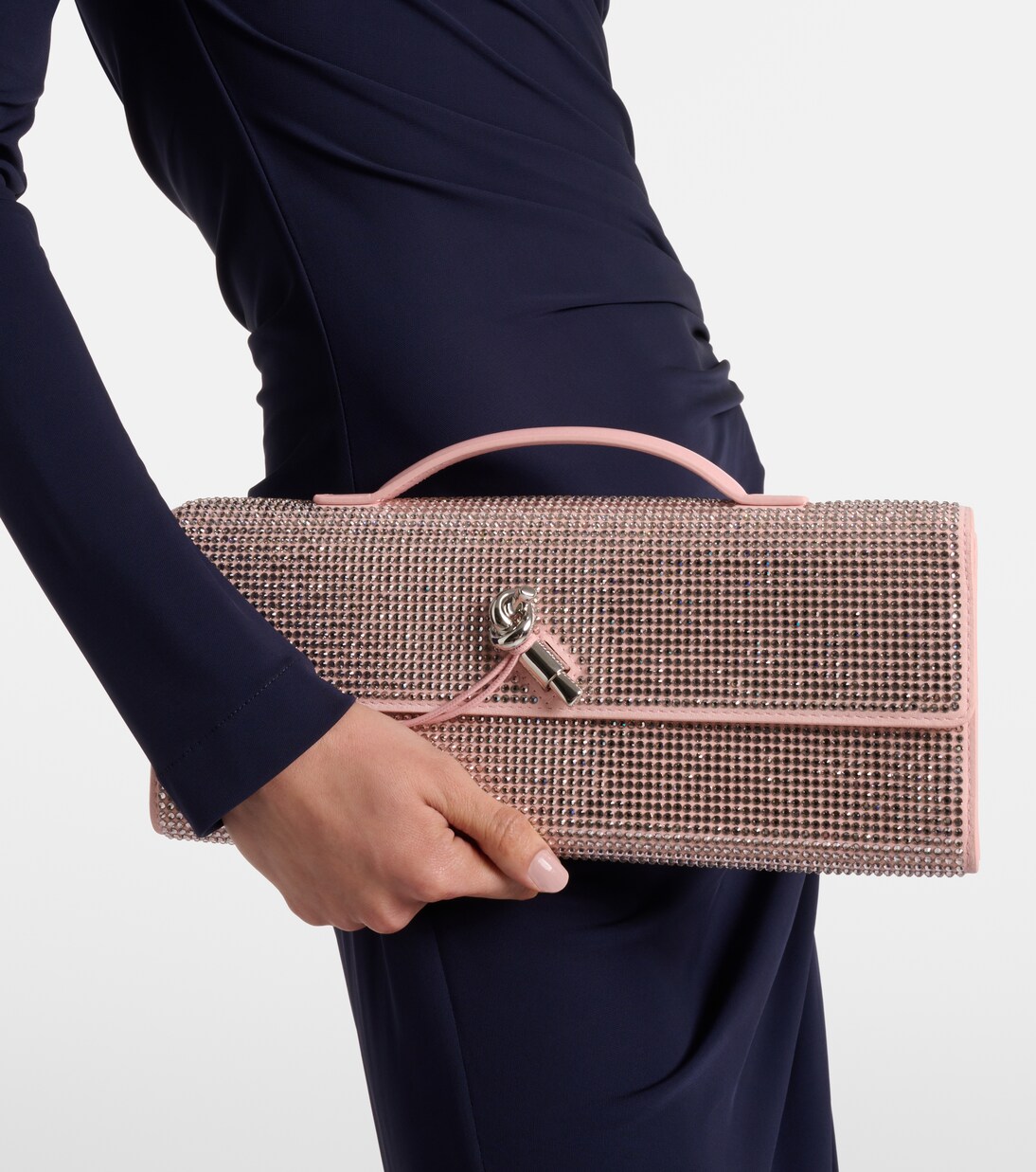 Andiamo Small embellished leather clutch | Bottega Veneta