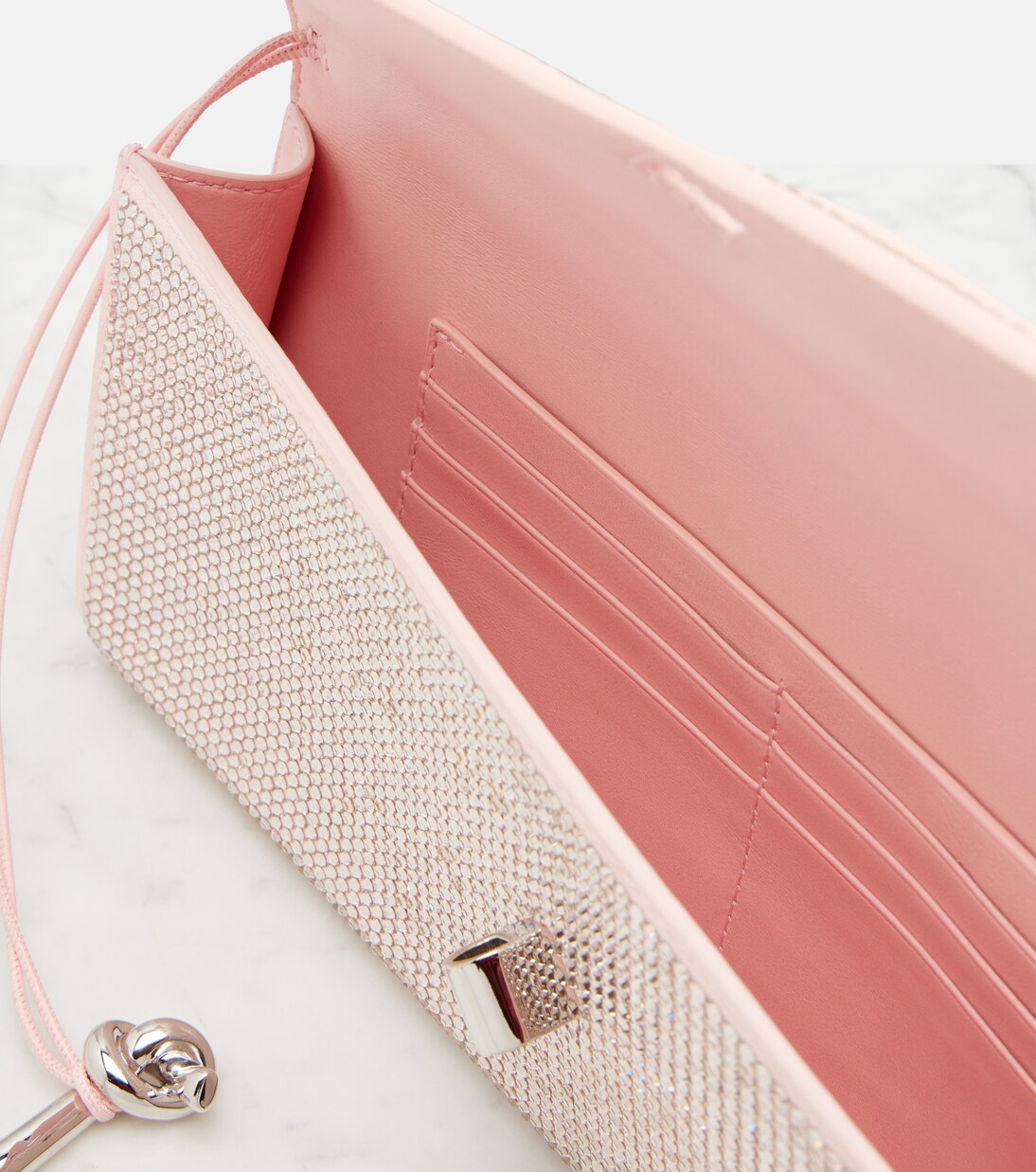 Andiamo Small embellished leather clutch | Bottega Veneta