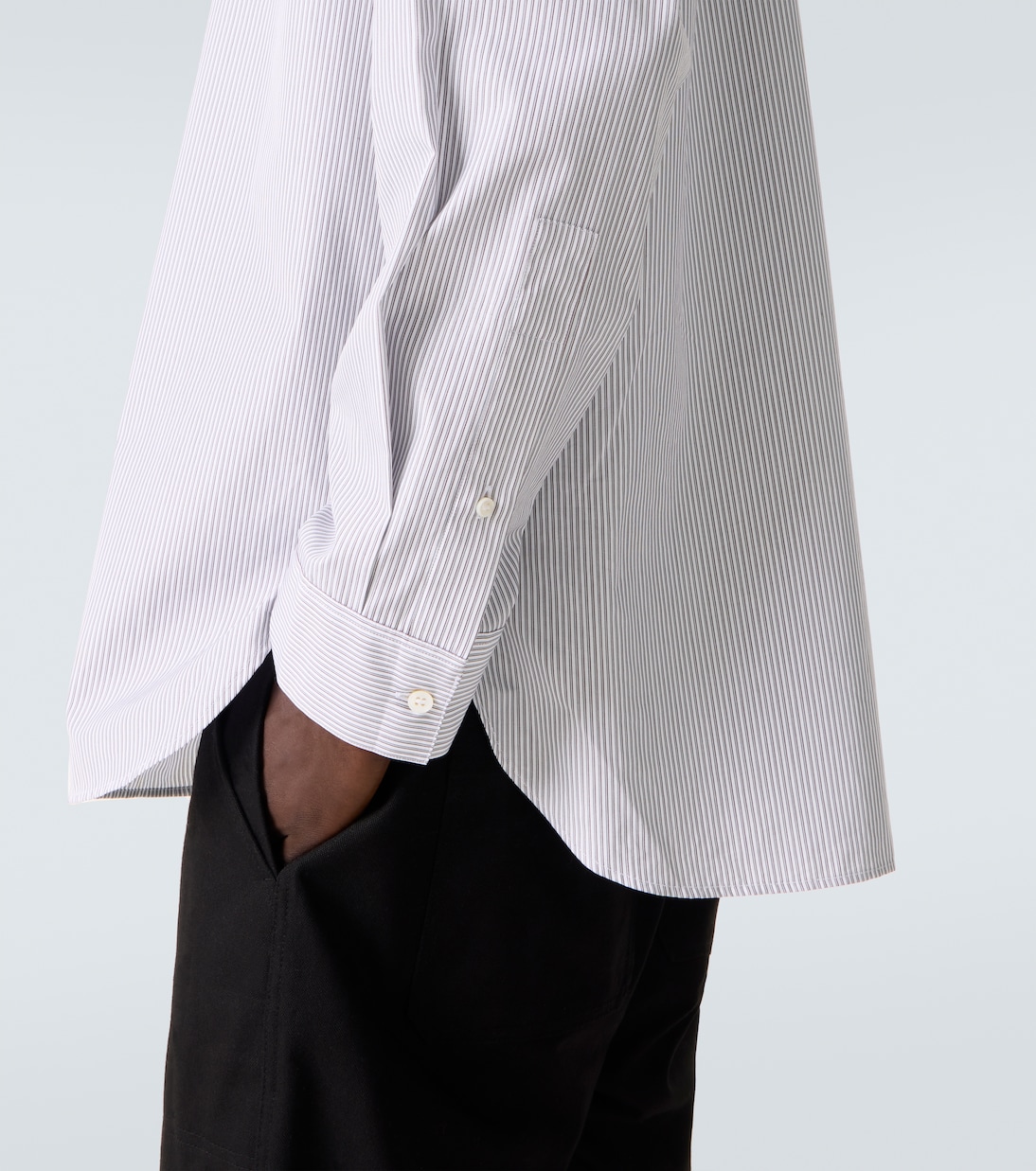 x Aaron Levine Nick striped cotton shirt | Studio Nicholson