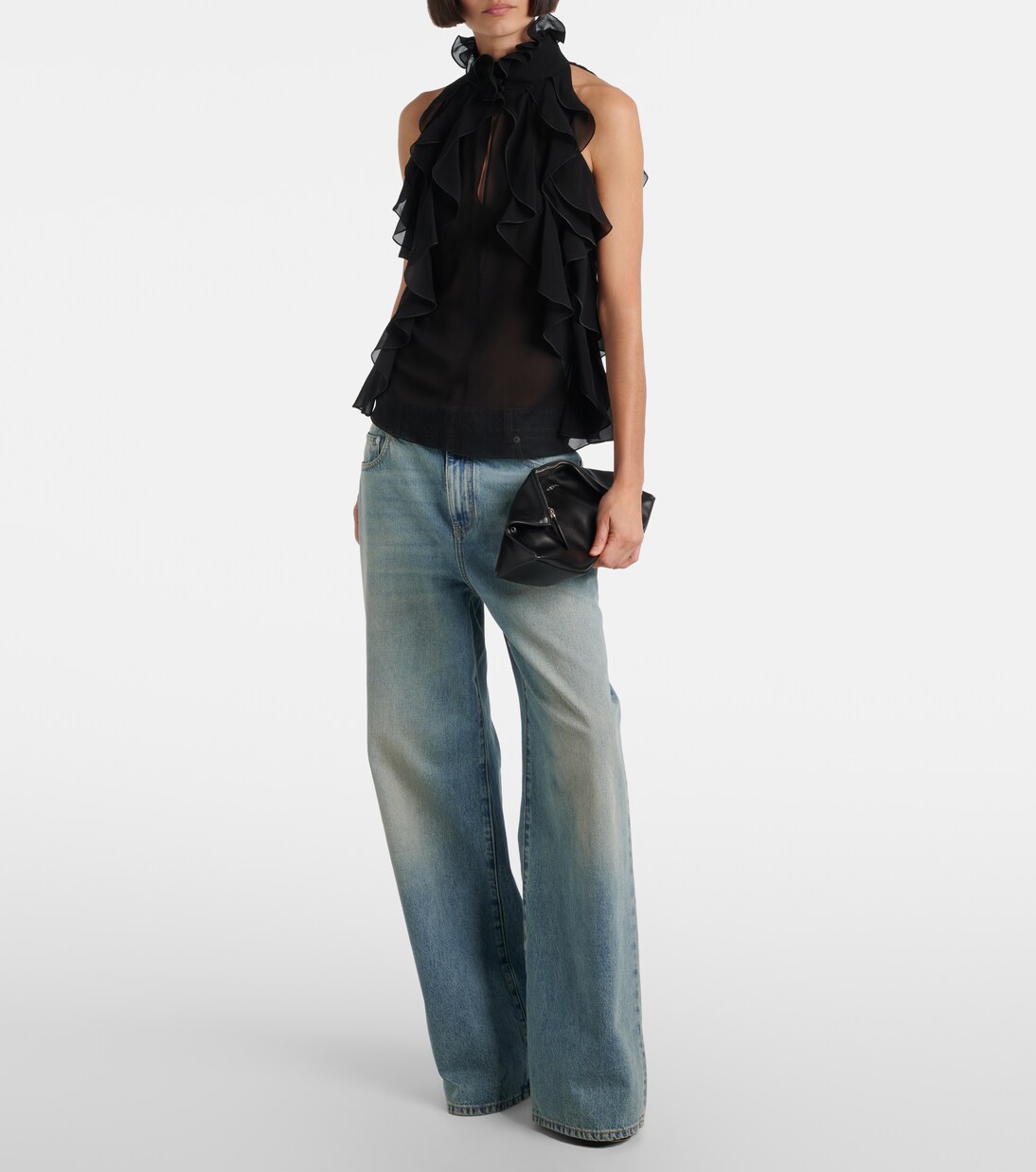 Manta Small leather clutch | McQueen