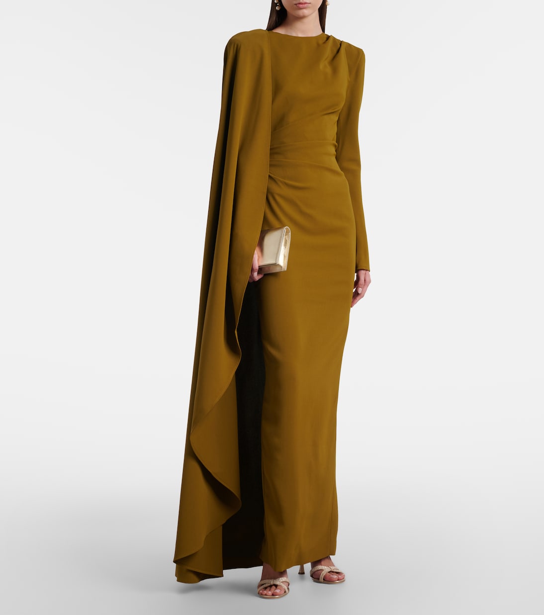 Abito lungo Dion con mantella | Rachel Gilbert