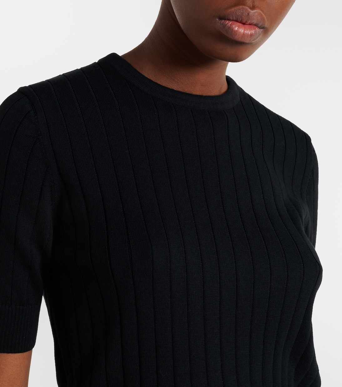 Ribbed-knit cotton top | Plan C