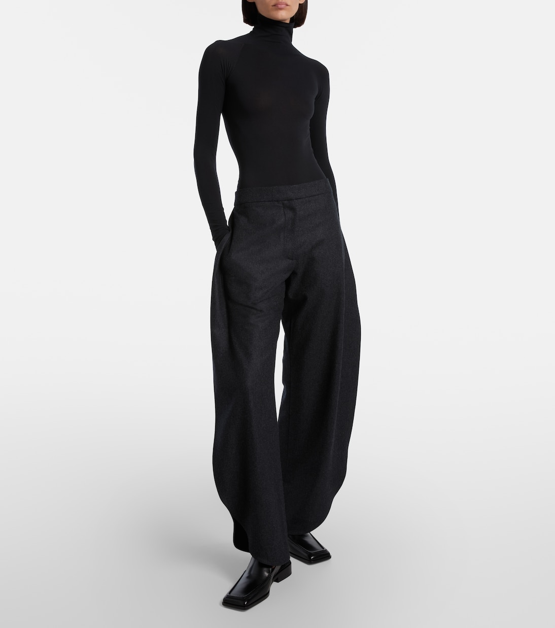 Leather slingback flats | Alaïa